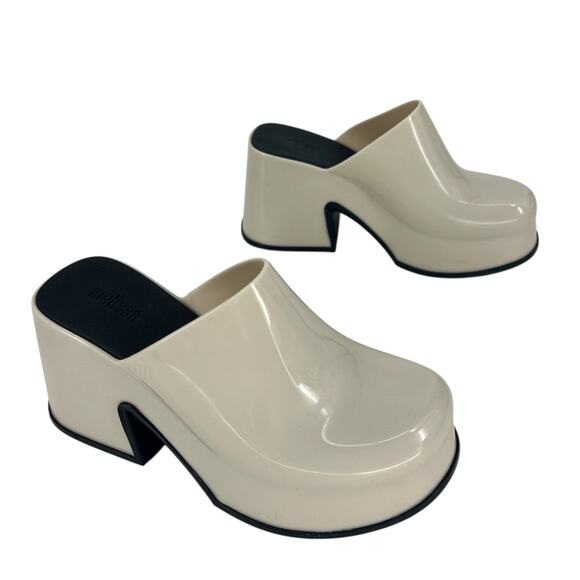 Melissa Mia White Platform Clog - Picture 6 of 15